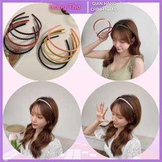 Cài tóc nhựa bản to 0.8cm thắt bím cho nữ
