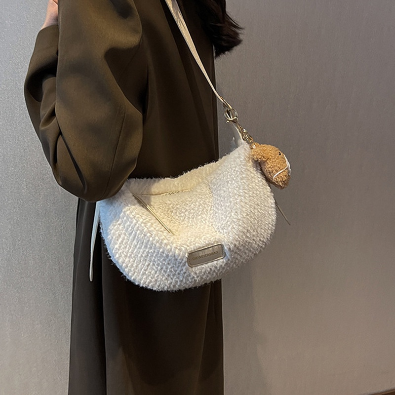Túi Xách Lông Nhung Kiểu Dáng Đơn Giản Hợp Thời Trang Cho Nữ