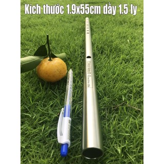 Sáo A4 inox 304 cao cấp 1.9x55cm dầy chuẩn tone dễ thổi, hay như sáo trúc, sáo khắc laser các tone, khác theo yêu cầu