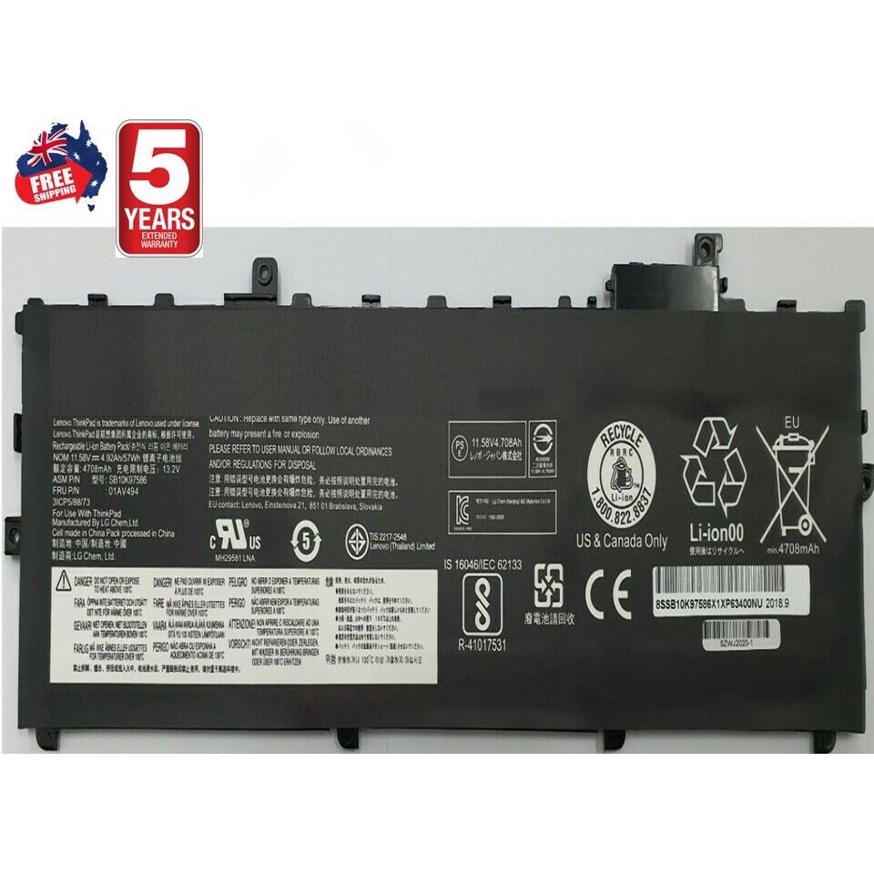 Pin Lenovo X1 Carbon Gen 6 01AV429 01AV430 01AV431 01AV494 57Wh HÀNG ZIN (Original)
