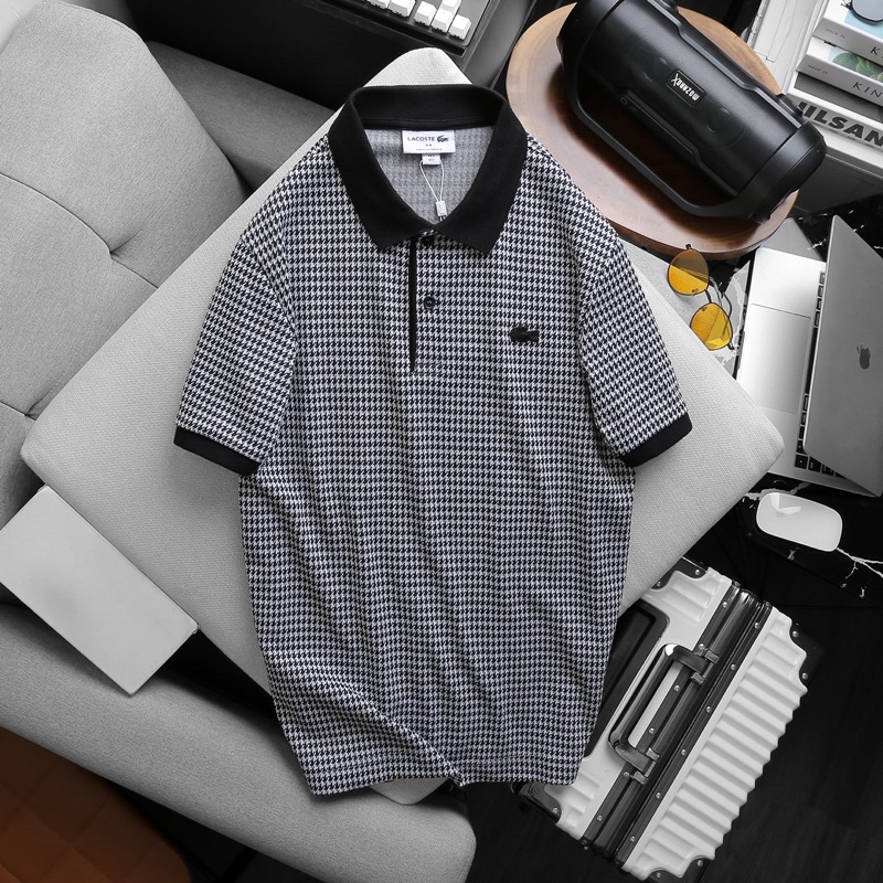 Áo Polo cá sấu monogram