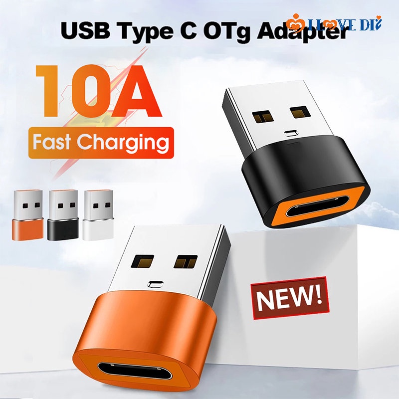 Đầu Chuyển Đổi Cáp Sạc / Truyền Dữ Liệu Type-C Sang USB 10A Đa Năng Cho Xe Hơi / Máy Tính