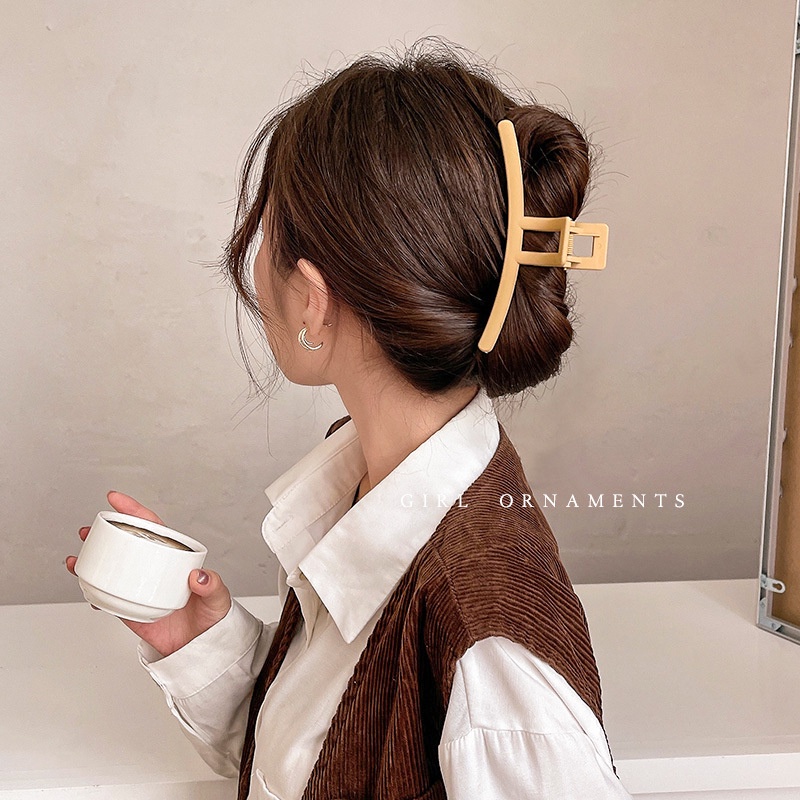 Kẹp Tóc Hình Cá Mập Lớn Nhám Phong Cách Hàn Quốc Thanh Lịch Mùa Hè Cho Nữ