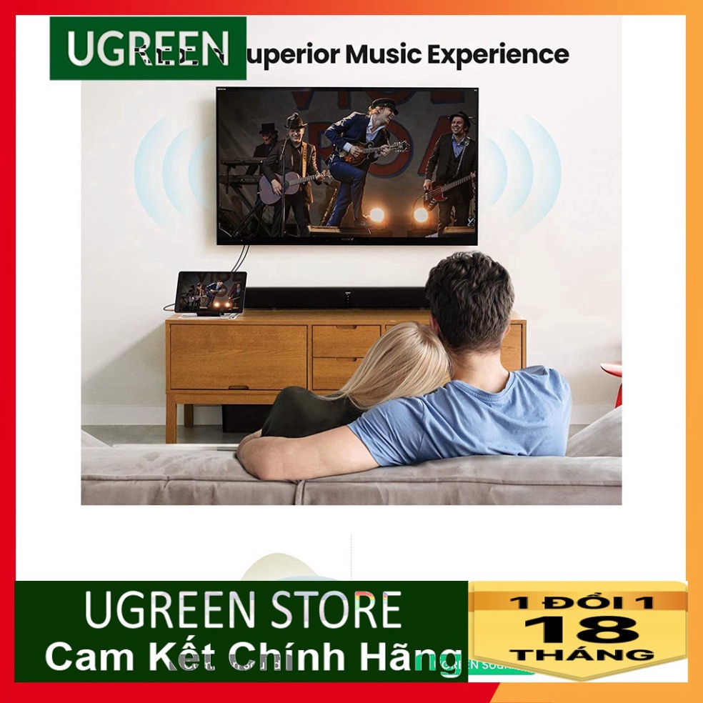 Dây âm thanh 3.5mm sang 2 đầu RCA bện UGREEN AV170