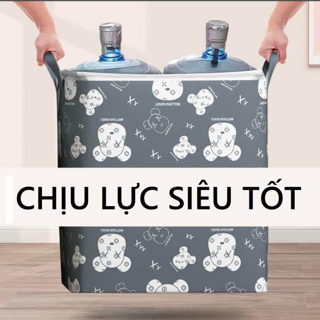 TÚI ĐỰNG CHĂN MÀN, QUẦN ÁO HÌNH GẤU 100L