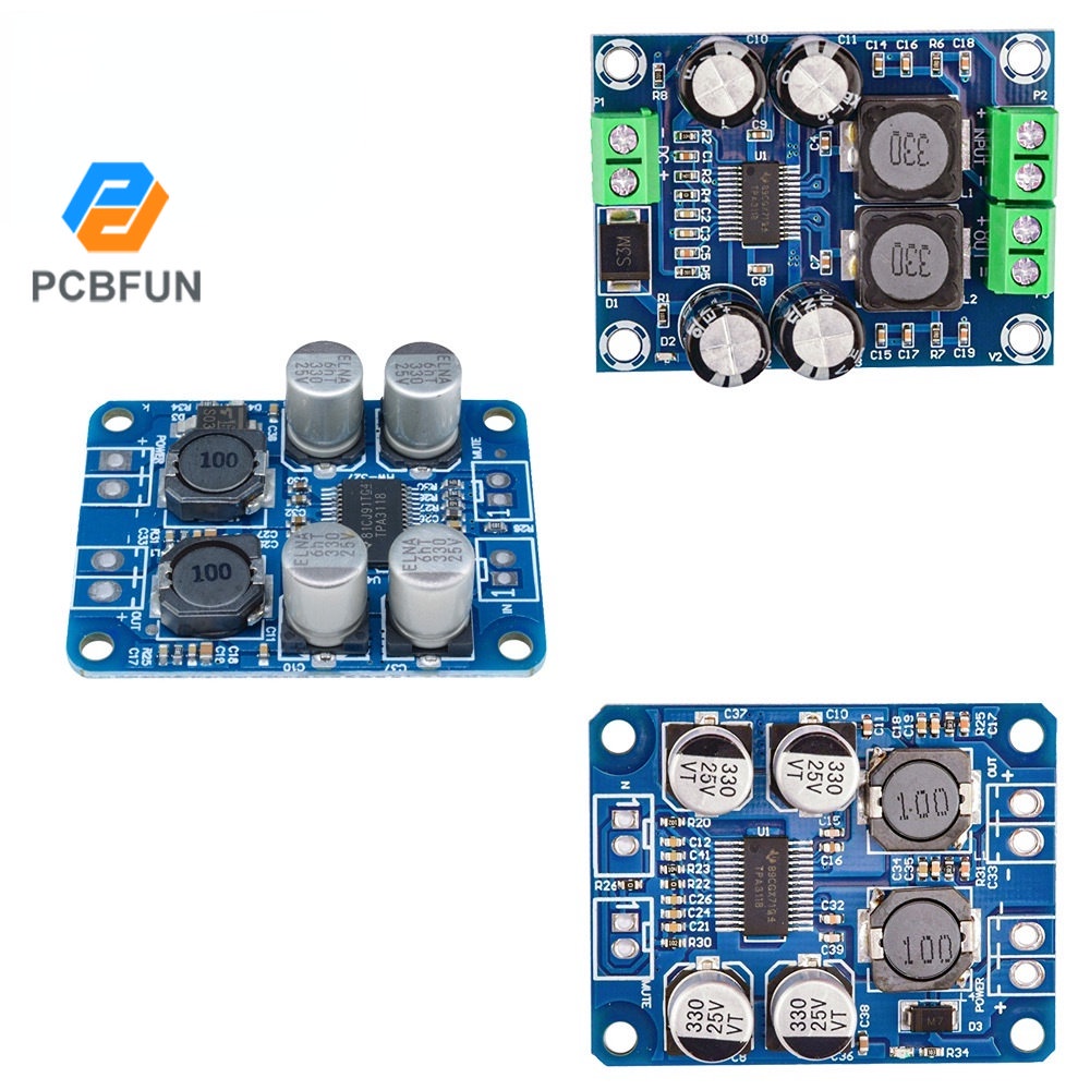 Bảng mạch pcbfun khuếch đại âm thanh kỹ thuật số TPA3118D2 30W 60W chuyên dụng cho xe hơi