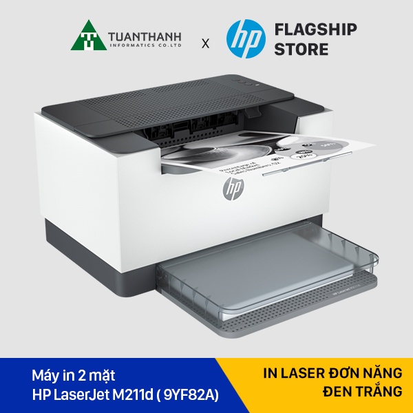Máy in HP Laser 2 mặt trắng đen HP LaserJet M 211d 9YF82A, đảo mặt tự động - Chính hãng