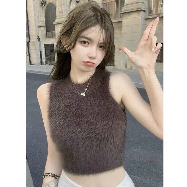 ÁO CRT DỆT KIM LÔNG THỎ SÁT NÁCH