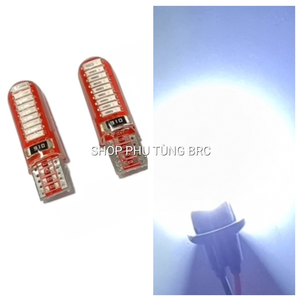 Đèn led xi nhan siêu chất T15, T10 tích hợp 18 bóng led lắp cho xe máy, đèn lùi ô tô .