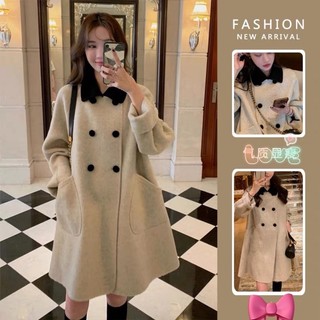 Áo khoác dạ ép cao cấp dáng dài phong cách Hàn Quốc