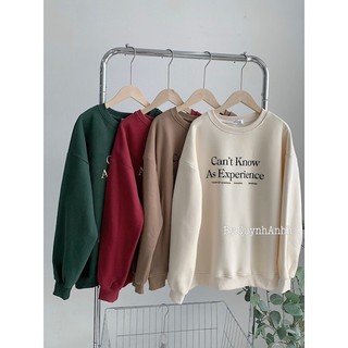 Áo nỉ cổ tròn can't