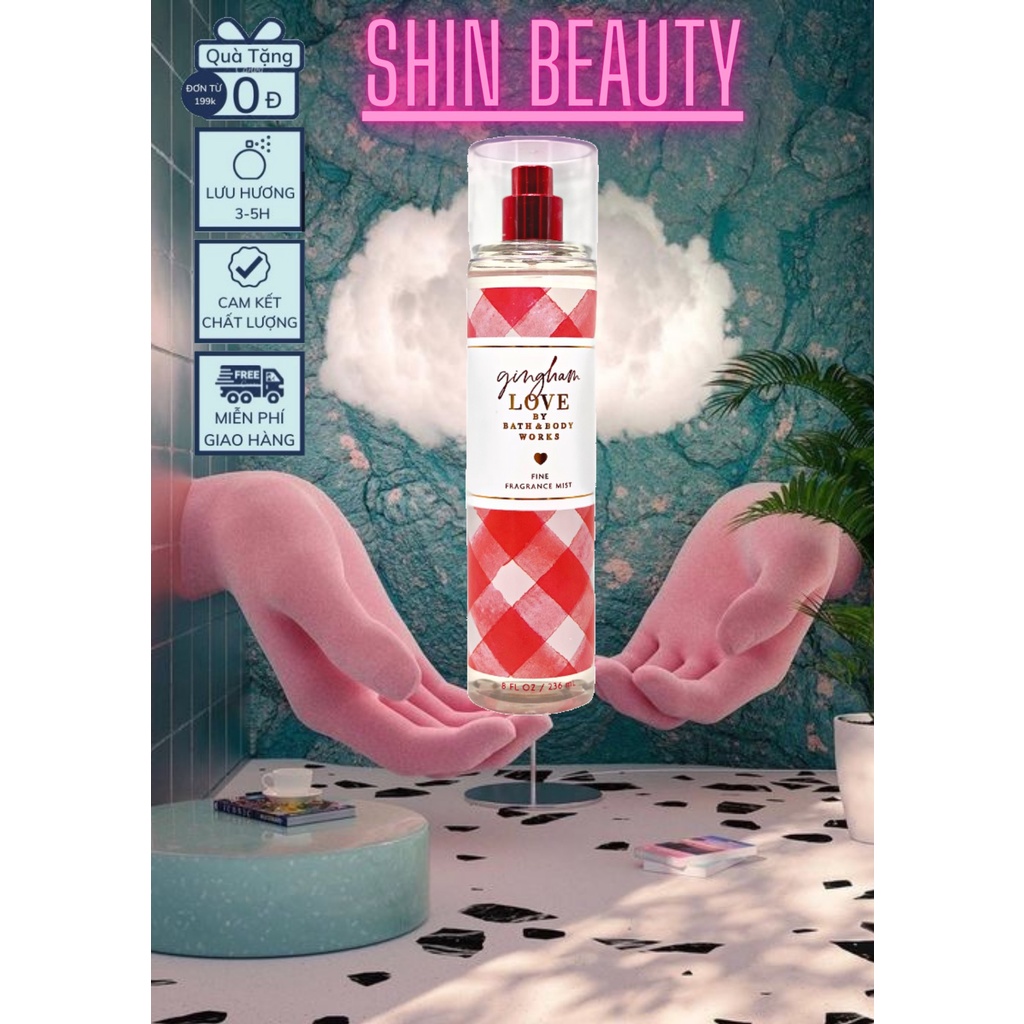 Xịt thơm toàn thân Bath & Body Works  Gingham Love