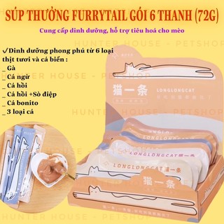Súp thưởng Furrytail Cao Cấp 12gram x 6 thanh