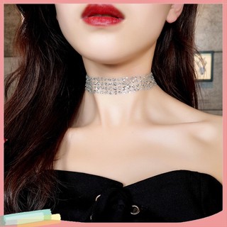 Vòng Cổ Choker Đính Hạt Lấp Lánh Thời Trang Cho Nữ