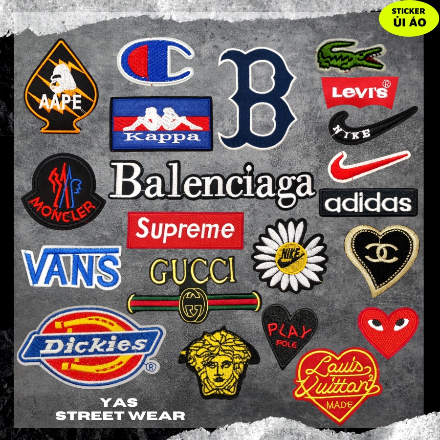 Sticker vải thêu cao cấp - CÓ SẴN KEO ỦI,Patch ủi dùng làm miếng vá Quần Áo,áo phao,BALO,quần jogger, đồ jeans, giày dép