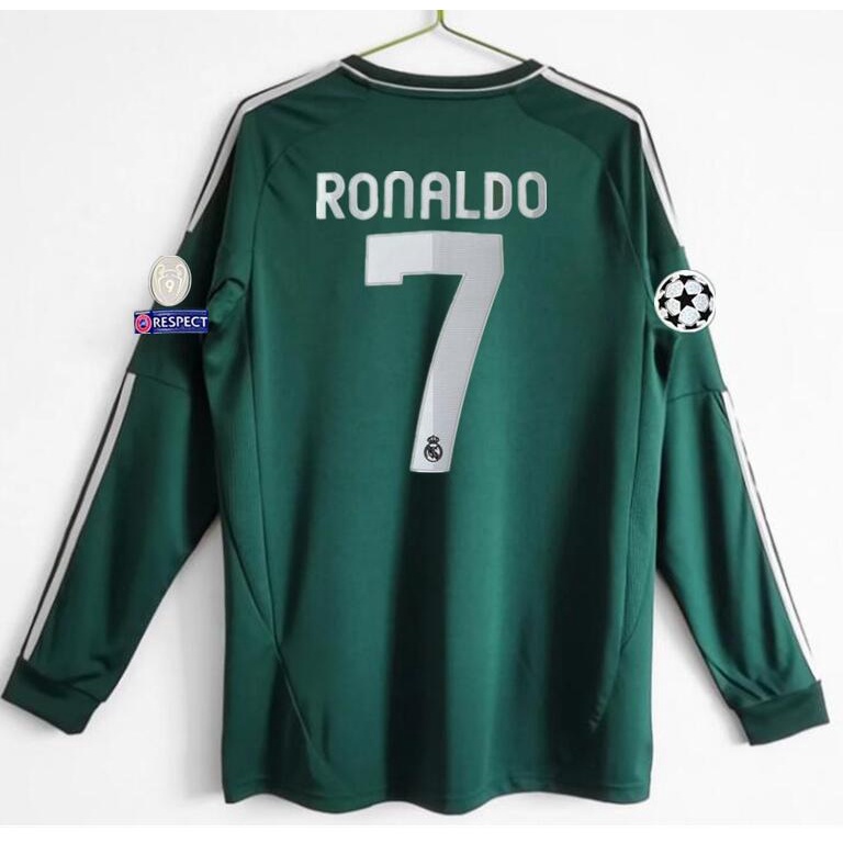 Áo Thun Bóng Đá Tay Dài Đội Tuyển Real Madrid 2012 2013 # 12 # 13