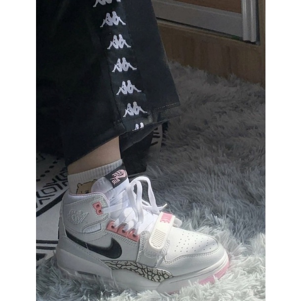 Giày Air Jordan Legacy 312 GS White Black Pink Foam