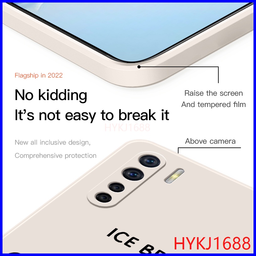 Ốp lưng OPPO A91 Ốp Điện Thoại tpu Silicon Hình Gấu Đội Mũ Thời Trang Cho OPPO A91 HBX