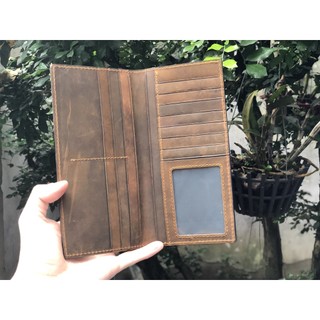 Ví điện thoại da nam cao cấp, bóp ví nam da bò thật Clément – CM029 – BH 12 tháng - Fullbox
