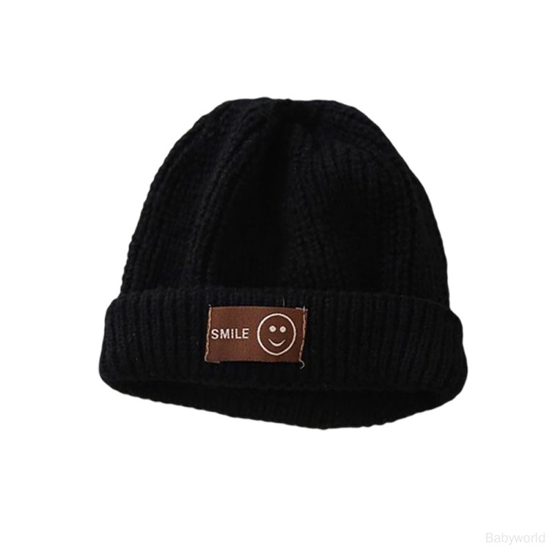 Mũ Len Giữ Ấm Màu Sắc Đơn Giản Cho Bé