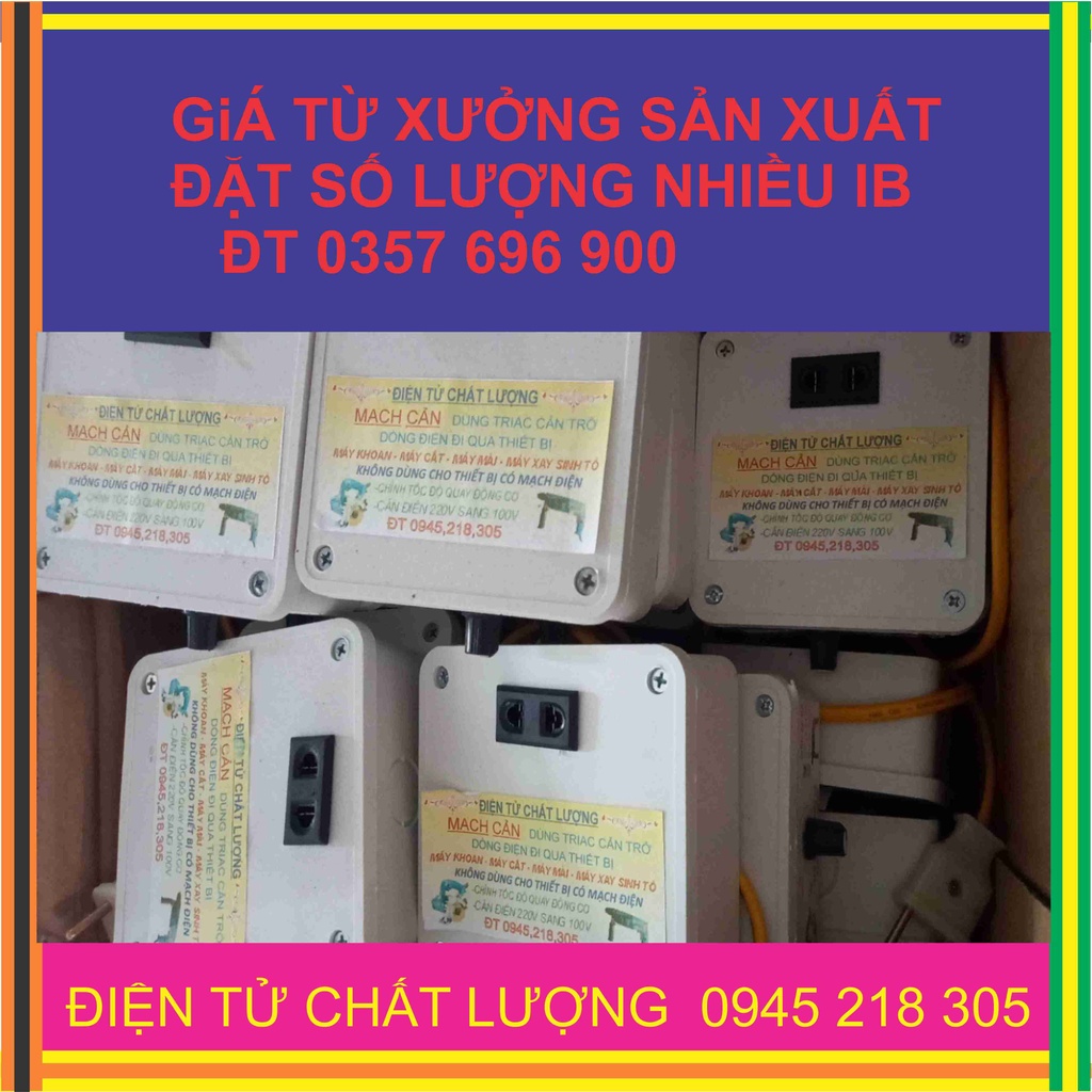 Chỉnh điện AC 0V - 220v . tăng giảm tốc độ động cơ. sáng, tối bóng đèn, cản điện