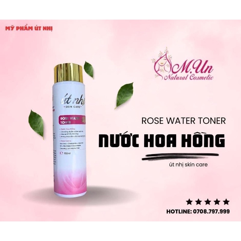 NƯỚC HOA HỒNG ÚT NHỊ Rose Water Toner