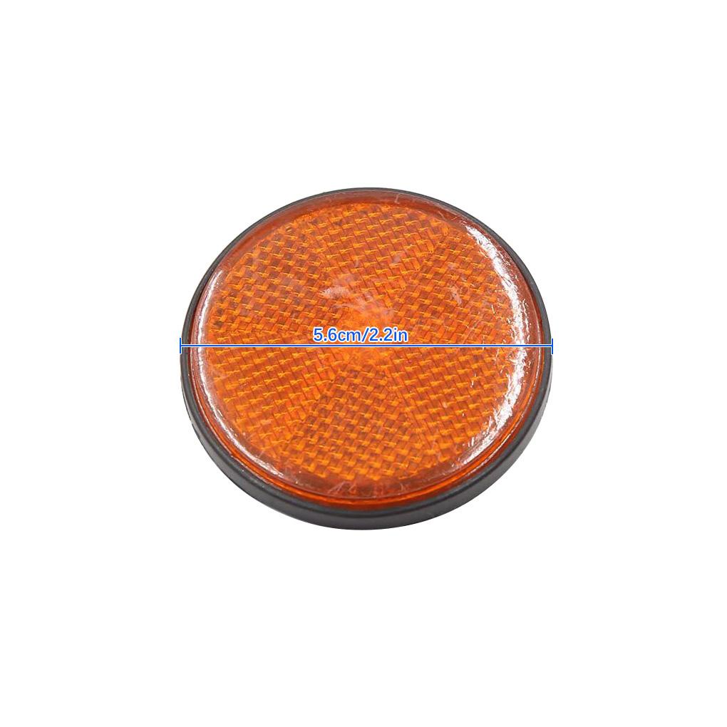 Đèn Phản Quang Hình Tròn 60mm Màu Cam Thông Dụng Cho Xe Hơi Xe Tải