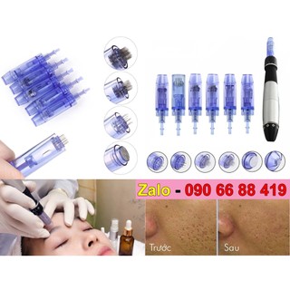 Đầu lăn kim nano - kim 12 - kim 36 cho máy dr pen, máy lăn kim, máy phi kim