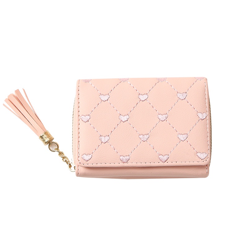 Ví Da PU Mini Thêu Họa Tiết Xinh Xắn Dành Cho Nữ