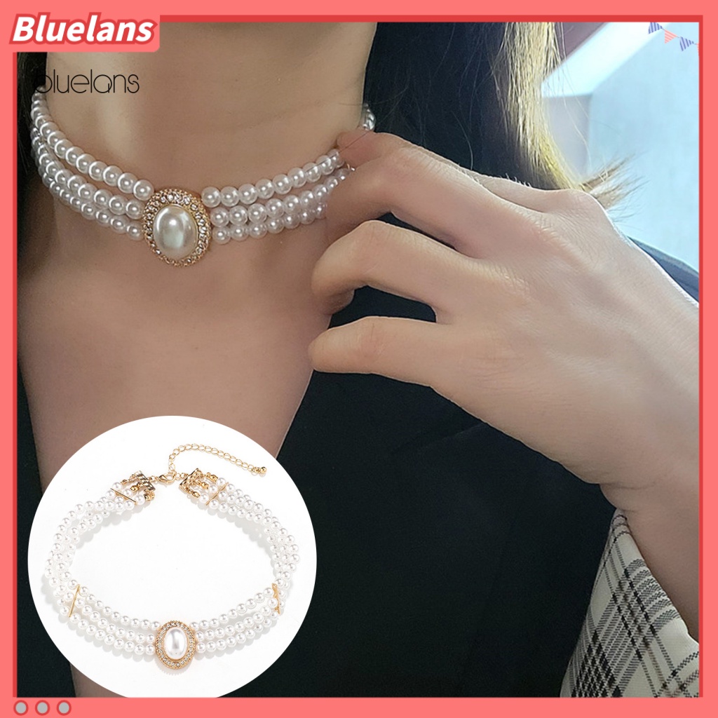 Vòng Cổ Choker Đính Ngọc Trai Nhân Tạo Thời Trang Dành Cho Nữ