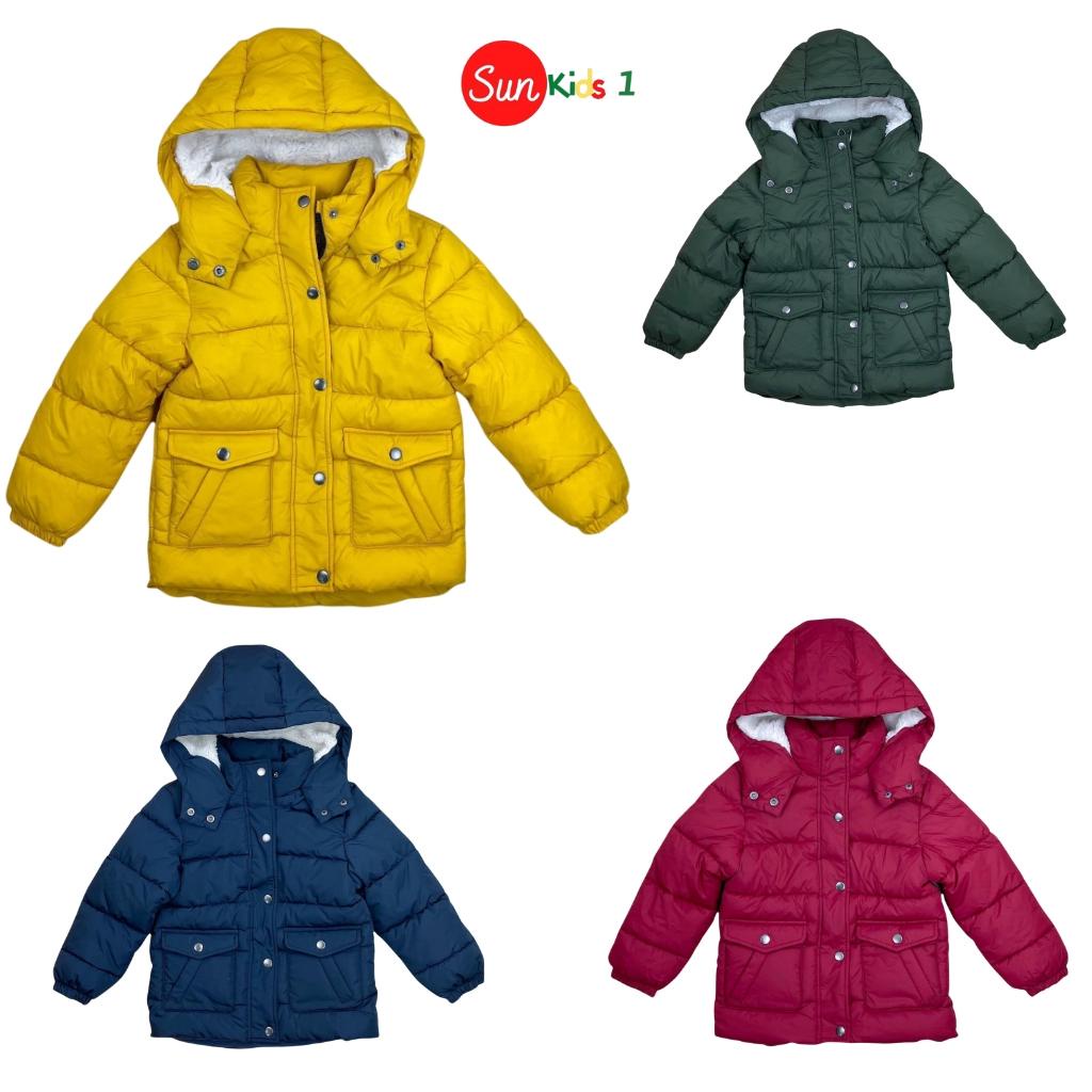 Áo khoác bé trai, áo khoác trẻ em xuất dư, chất phao dày ấm, size 5/6-13/14 tuổi - SUNKIDS1