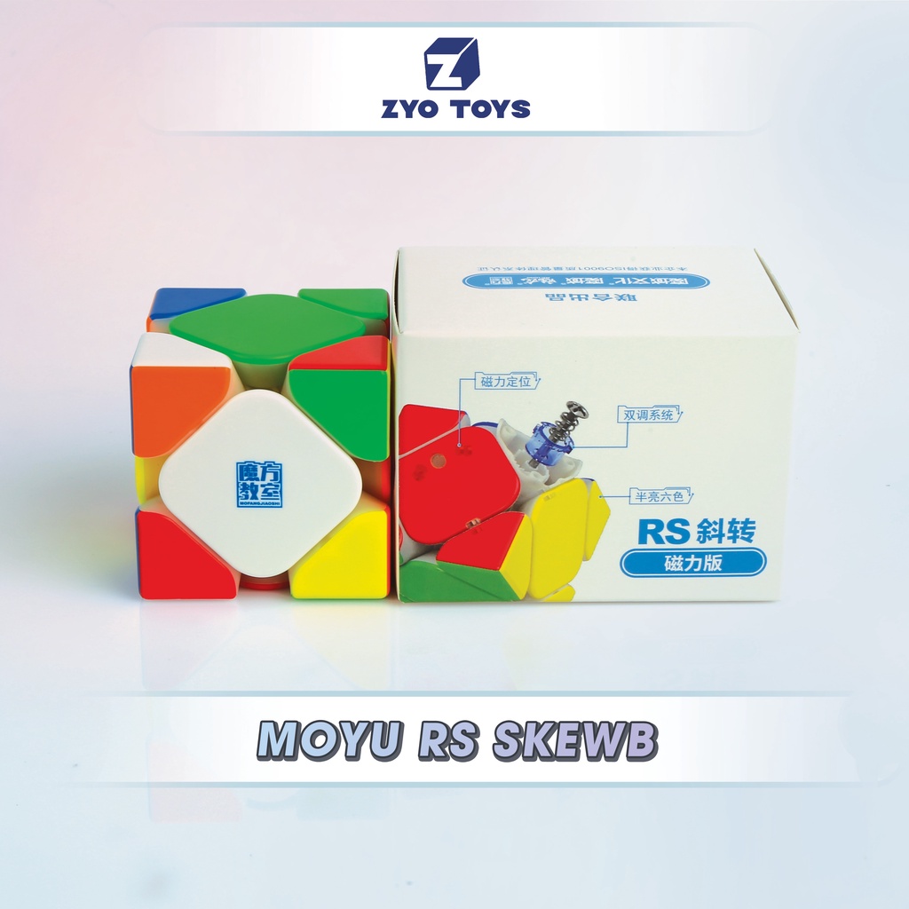 Rubik Biến thể MoYu RS Skewb- Rubic Skewb 6 Mặt Hãng Mod Nam Châm- Zyo Toys