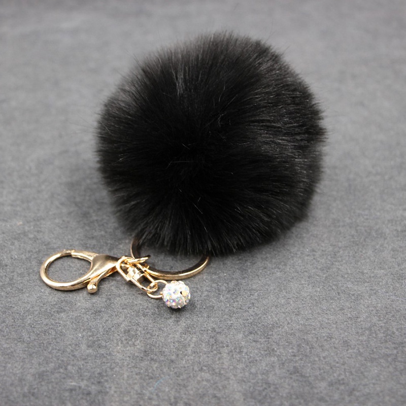 Màu Sắc Móc Khóa Cục Bông Tai Thỏ Nhiều Màu Đáng Yêu JP5