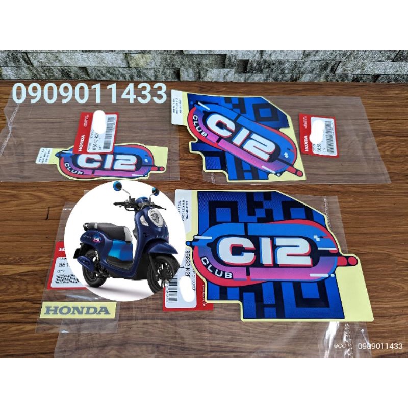 Bộ tem xe Scoopy 2023 Club12
