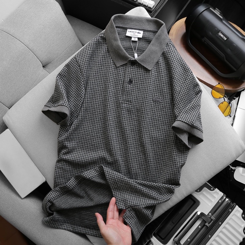 Áo Polo cá sấu monogram