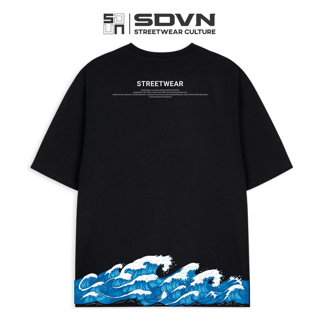 Áo Thun Unisex form rộng - Brand Chính Hãng SDVN - WAVE