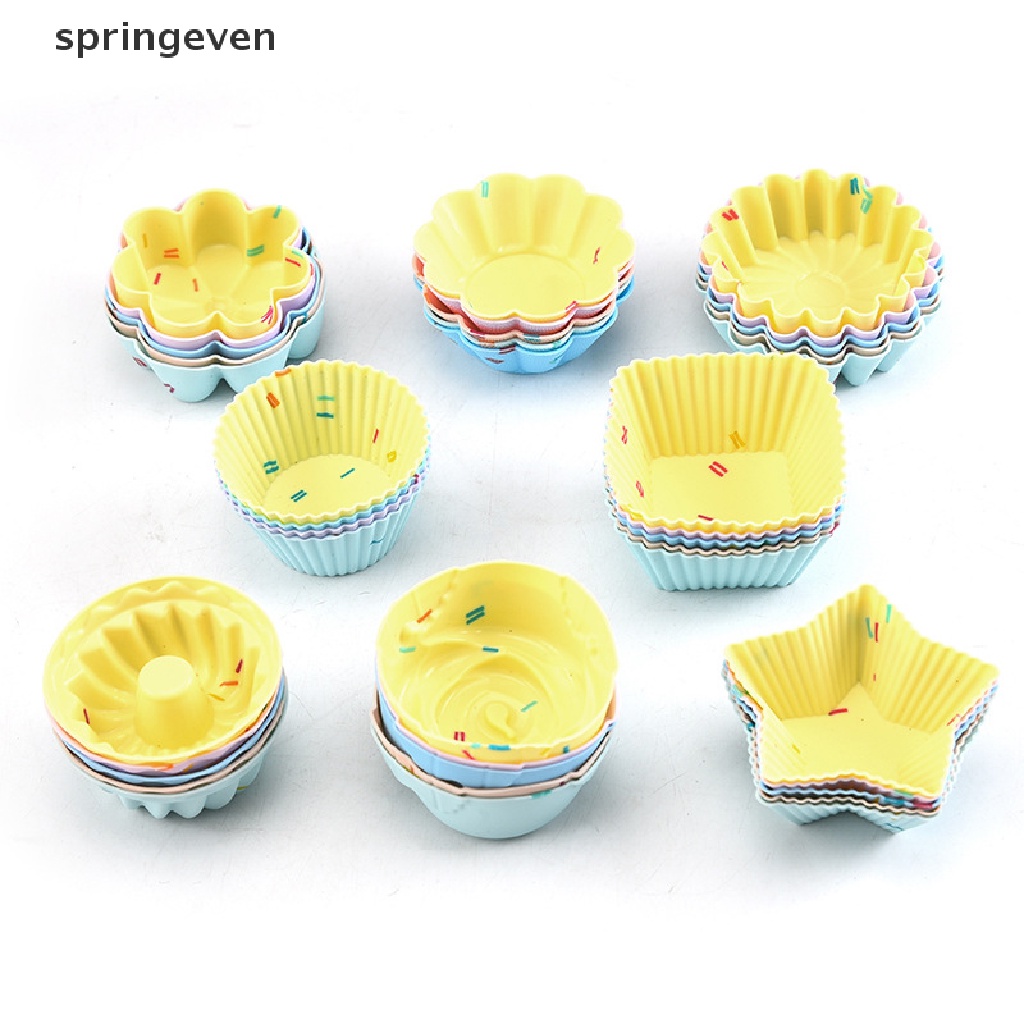 Set 5 Khuôn Silicone Làm Bánh Muffin Tiện Dụng