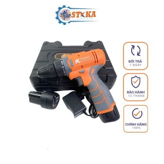 Máy Khoan Kapusi Nhật Bản Dùng Pin Cầm Tay, Pin 12v - 1500mAh Công nghệ sặc nhanh, Tặng kèm full phụ kiện