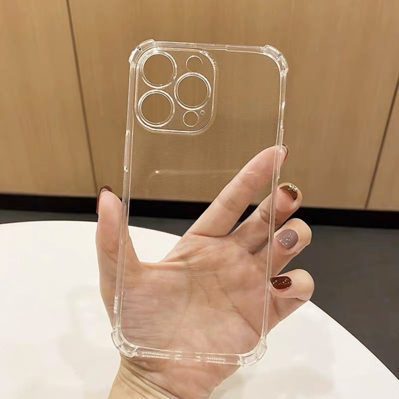 🔥Case ốp lưng iPhone dẻo trong suốt chống sốc 4 góc máy bảo vệ camera Iphone 6 6s 7 8 x xs 11 12 13 14 Plus Pro Max