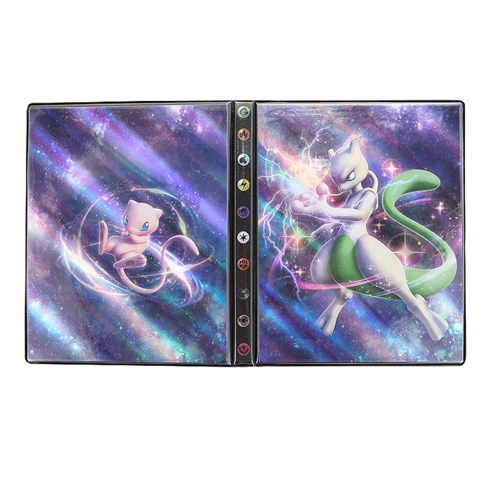 PU Album Pokemon Book Phim Hoạt Hình Thẻ Thư Mục Bản Đồ Pokemon Card Binder Anime Bản Đồ Thẻ Sách Pokémon Bộ Sưu Tập Album Chủ 240 Cái
