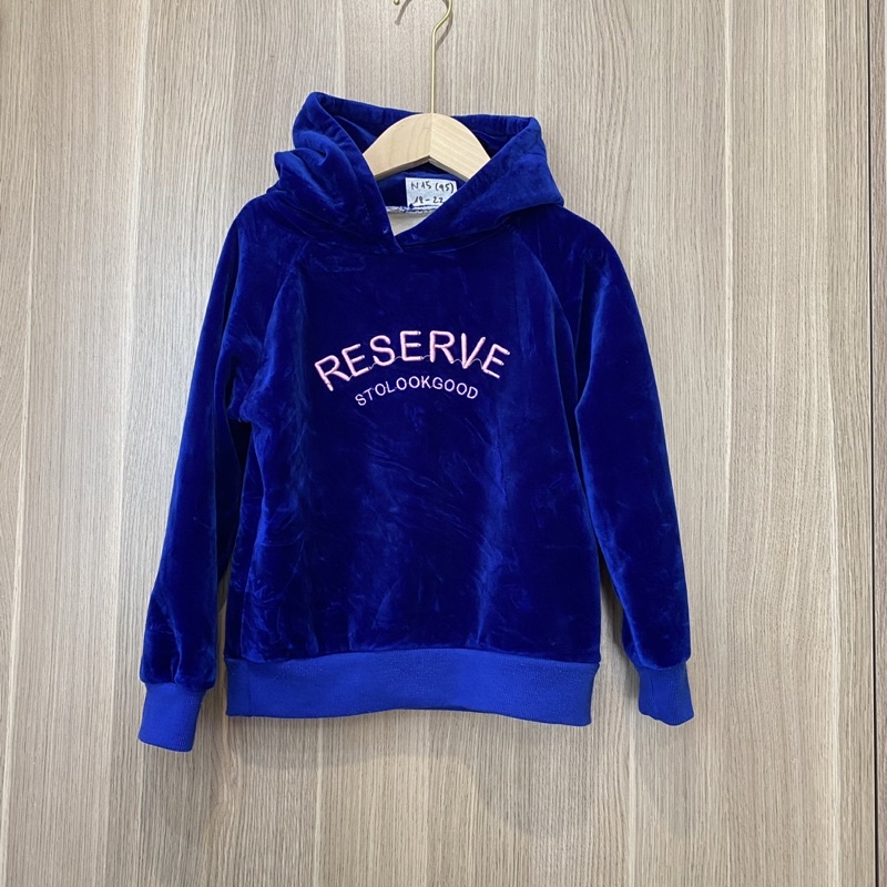 Áo hoodie nỉ nhung lót lông bé trai bé gái hàng 2hand size 18-22kg N15