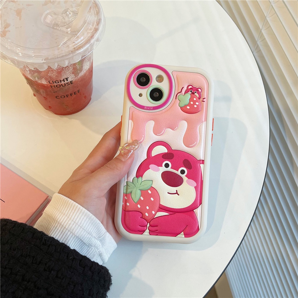 Ốp Điện Thoại Da Viền tpu Dẻo In Họa Tiết Hoạt Hình Góc Tròn Cho iphone 15 pro max 14 pro max 13 pro max 12 pro max