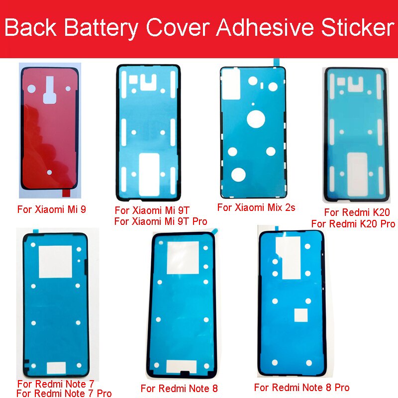 Mới Băng Keo Dán Nắp Pin Thay Thế Chuyên Dụng Cho Xiaomi Mi 6 9 9T Mix 2S 3 / Redmi Note 7 8 K20 Pro