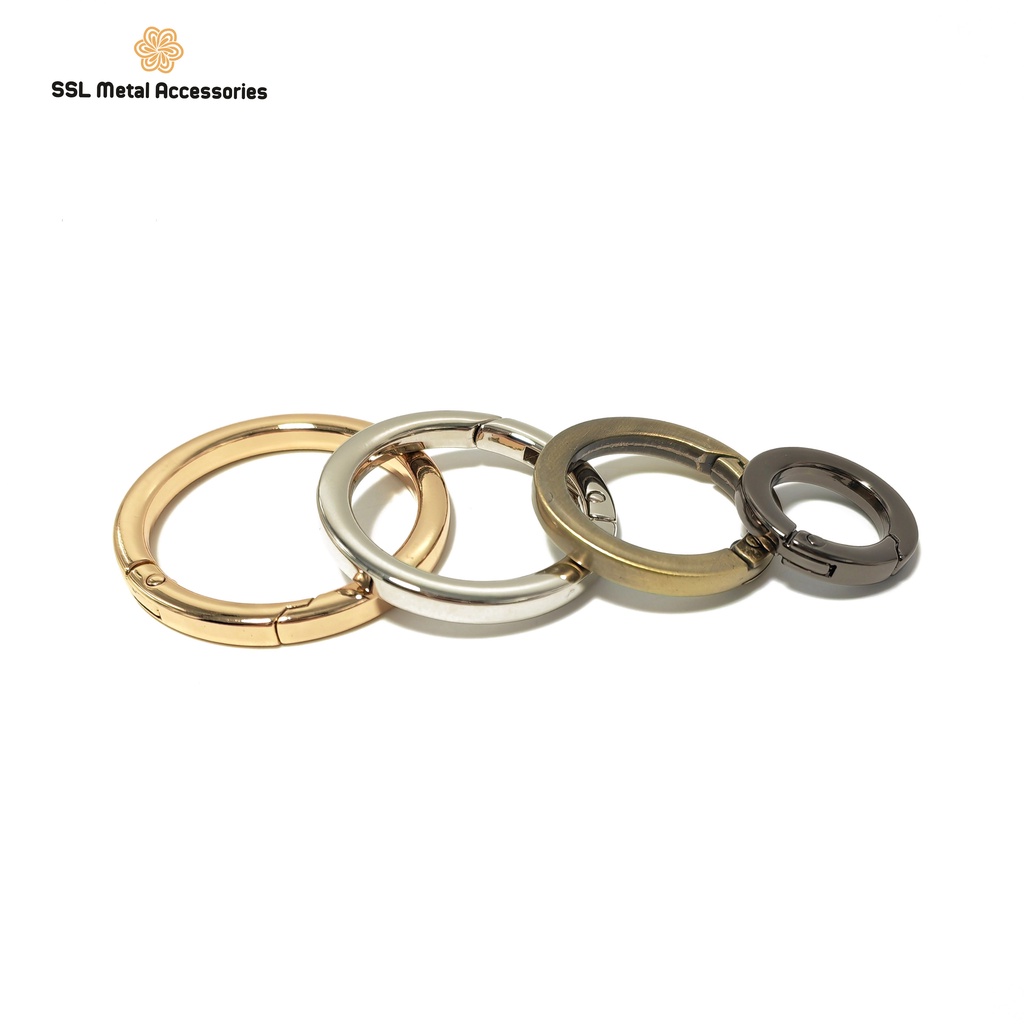 Khoen đồng cao cấp thời trang mới nhiều kích thước cho phụ kiện móc khóa YL-076 16mm/25mm/32mm/38mm