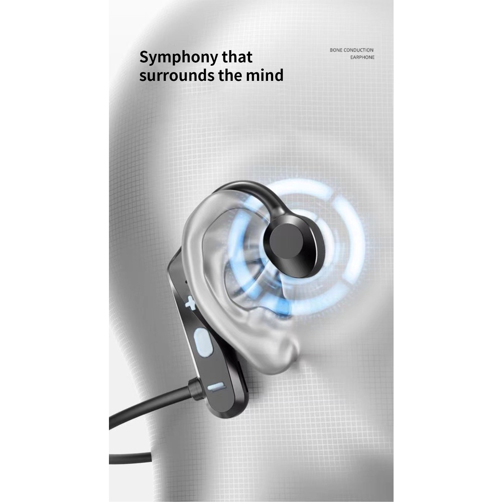 Tai nghe không dây Bluetooth 5.2 KS69 RGA Sport Headphone truyền âm thanh qua xương