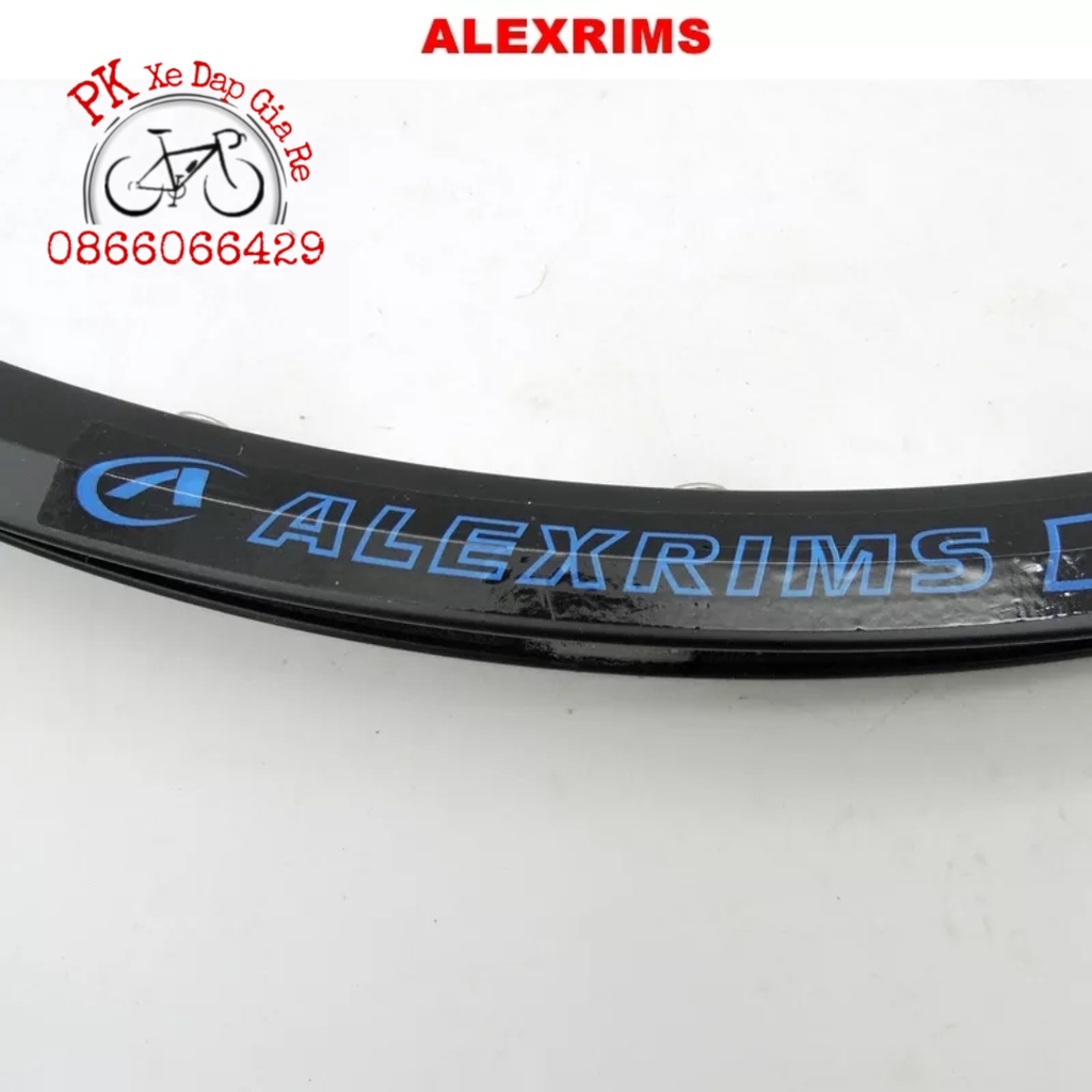 Vành nhôm xe đạp MTB 27.5 inch 28 lỗ cao cấp, Vành nhôm 2 lớp Alexrims lỗ căm có khuyên đồng, Vành xe đạp 27.5inch 28 lỗ