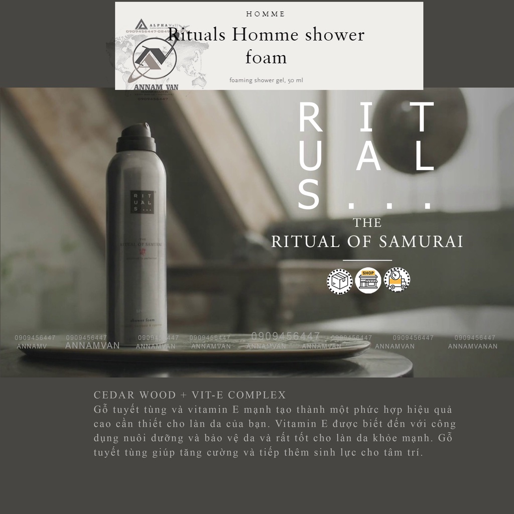 Sữa tắm tạo bọt cao cấp Rituals Foaming Shower Gel 200ml