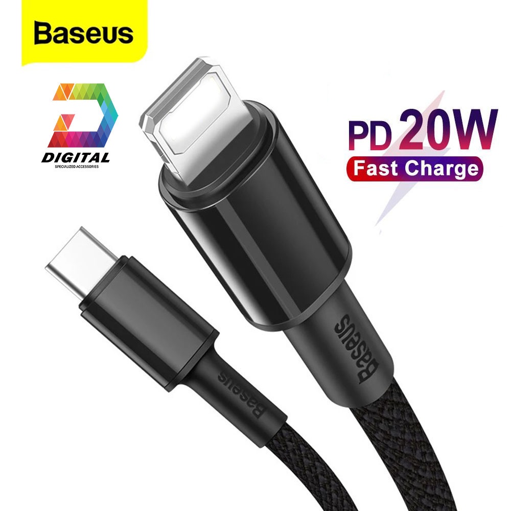 Cáp Sạc Nhanh Baseus Type C To PD 20W Fast Charge Dài 1 Mét Chính Hãng
