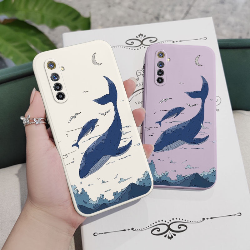Ốp Điện Thoại Hình Cá Voi Cho OPPO Realme 7 7i Pro 4G 6