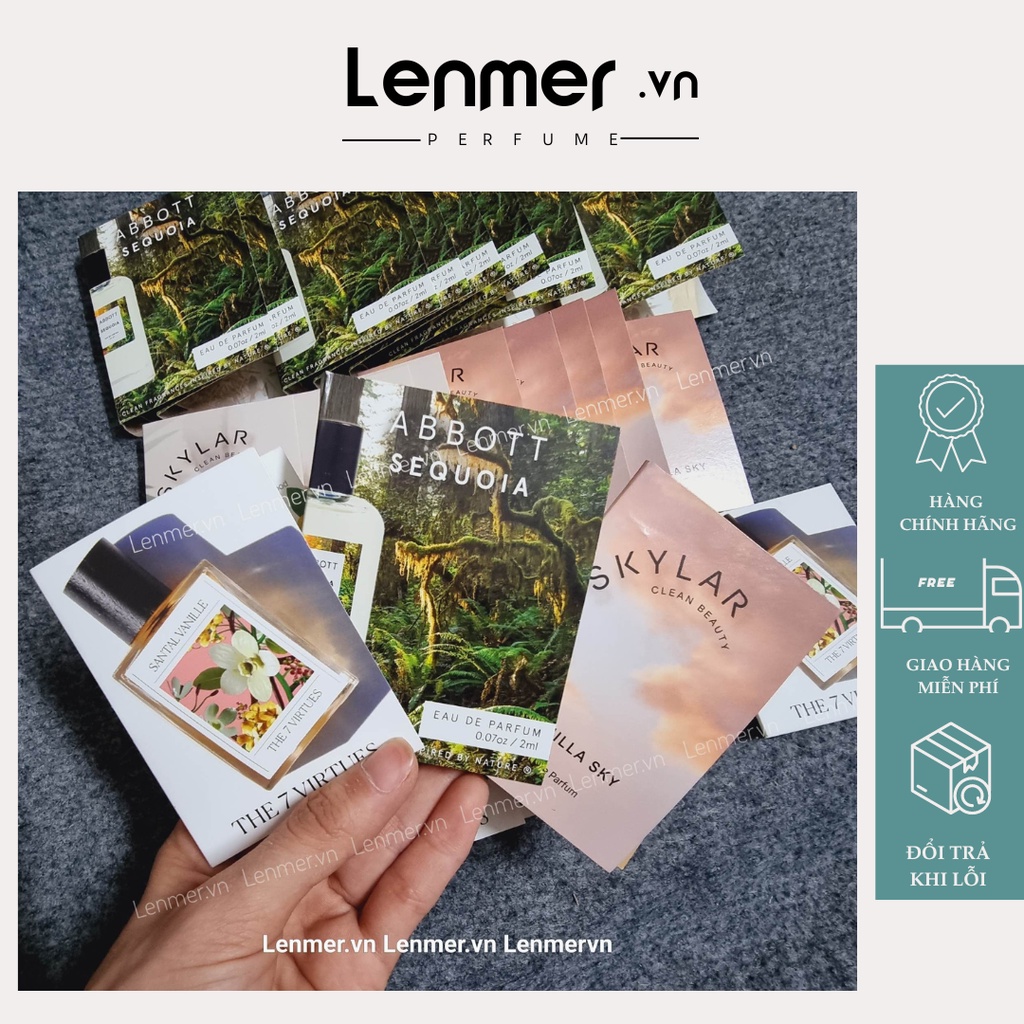 LenmerVn - Vial mẫu thử nước hoa Skylar, the 7, Abbott,....1.5 - 2ml